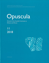 Opuscula 11 | 2018