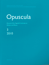 Opuscula 3 | 2010